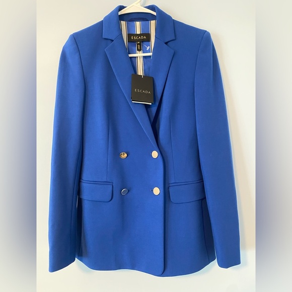 Escada Jackets & Blazers - NWT Escada Royal Blue Blazer